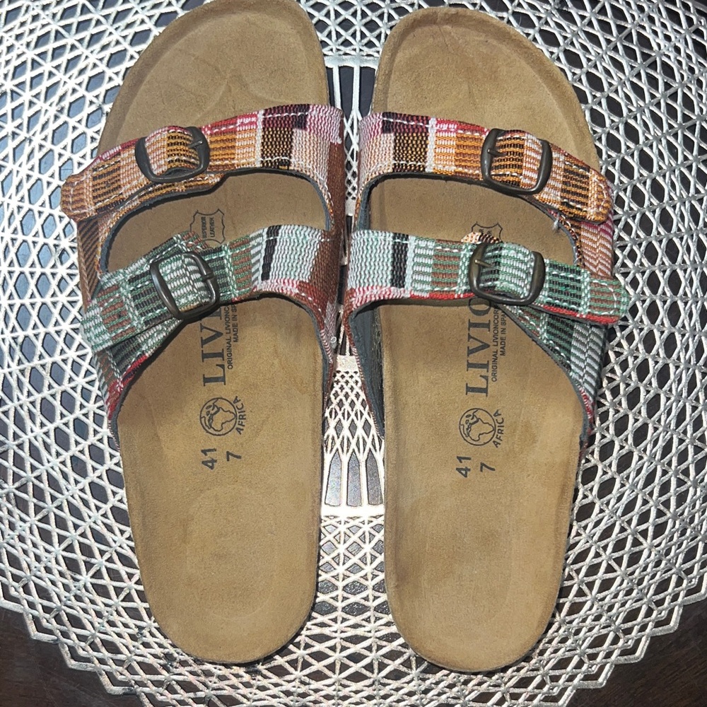 Original Livioncork Woven Sandals with Adjustable Straps